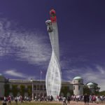 Mazda apresenta escultura gigante no festival de Goodwood